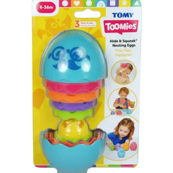 New TOMY Hide & Squeak Nesting Eggs - cutbabycare.com | baby boutique & care hub Bath Potty