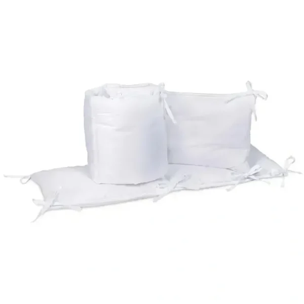 Best Sale Trend Lab 4-Piece Crib Bumper Set - White - cutbabycare.com | baby boutique & care hub Shop All