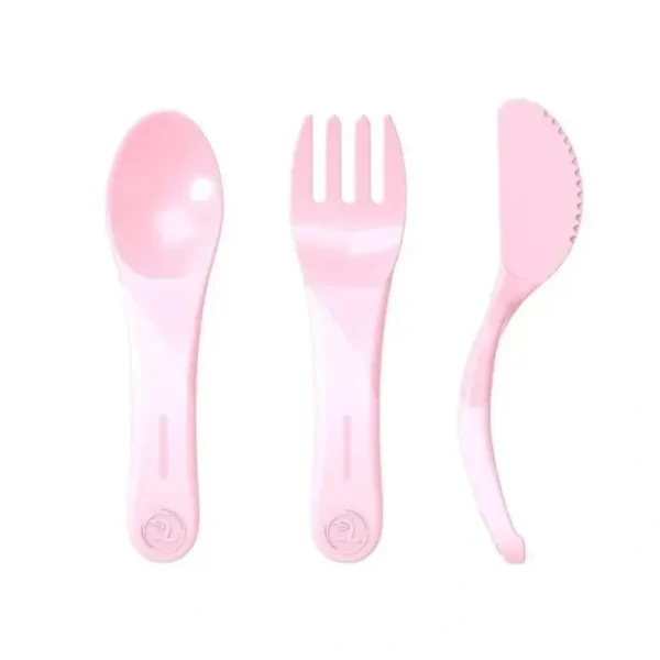 Online Twistshake - Learn Cutlery 6+ M, Pastel Pink - cutbabycare.com | baby boutique & care hub Shop All