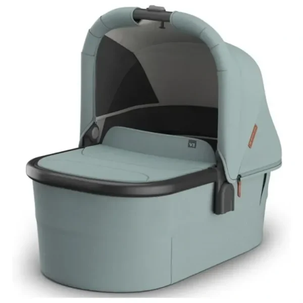 Discount Uppababy - Bassinet V3, Kenzi (Mystic Aqua/Carbon Frame) - cutbabycare.com | baby boutique & care hub Health Safety
