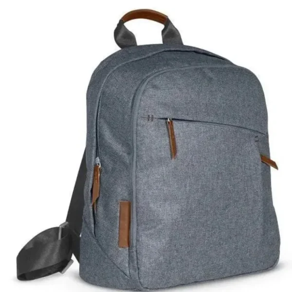 Flash Sale Uppababy - Changing Backpack, Gregory (Blue Mélange/Saddle Leather) - cutbabycare.com | baby boutique & care hub Stroller