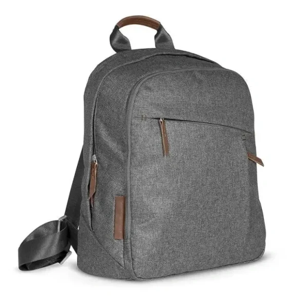 New Uppababy - Changing Backpack, Greyson (Charcoal Melange/Saddle Leather) - cutbabycare.com | baby boutique & care hub Stroller