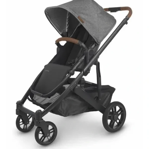 Outlet Uppababy - Cruz V2 Stroller, Greyson (Charcoal Melange/Carbon/Saddle Leather) - cutbabycare.com | baby boutique & care hub Stroller