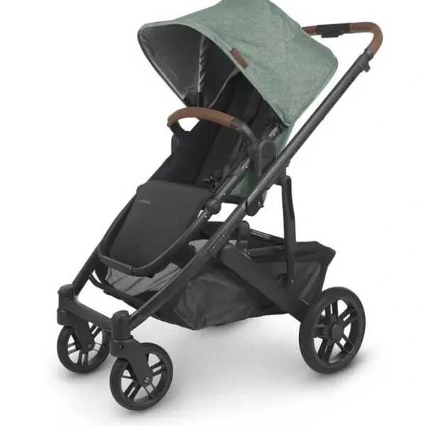 Clearance Uppababy - Cruz V2 Stroller, Gwen (Green Mélange/Carbon/Saddle Leather) - cutbabycare.com | baby boutique & care hub Car Seats