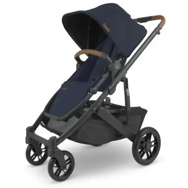 New Uppababy - Cruz V2 Stroller, Noa (Navy/Carbon/Saddle Leather) - cutbabycare.com | baby boutique & care hub Stroller