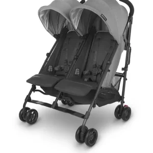 Shop Uppababy - G-LINK V2 Side by Side Double Stroller, Greyson (Charcoal Melange/Carbon) - cutbabycare.com | baby boutique & care hub Car Seats