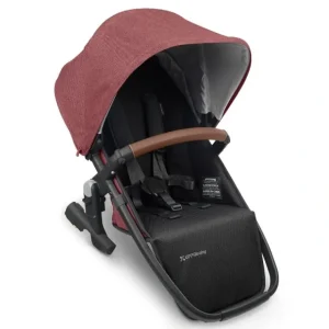 Shop Uppababy - Rumbleseat V2, Lucy (Rosewood Mélange/Carbon/Saddle Leather) - cutbabycare.com | baby boutique & care hub Stroller