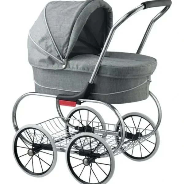 Outlet Valco - Classic Bassinet Doll Stroller Toy, Grey Melange - cutbabycare.com | baby boutique & care hub Stroller