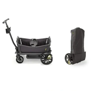 Hot Veer Robotically Welded Aluminium Frame Cruiser Stroller Pram With Travel Bag Black - cutbabycare.com | baby boutique & care hub Gear Travel