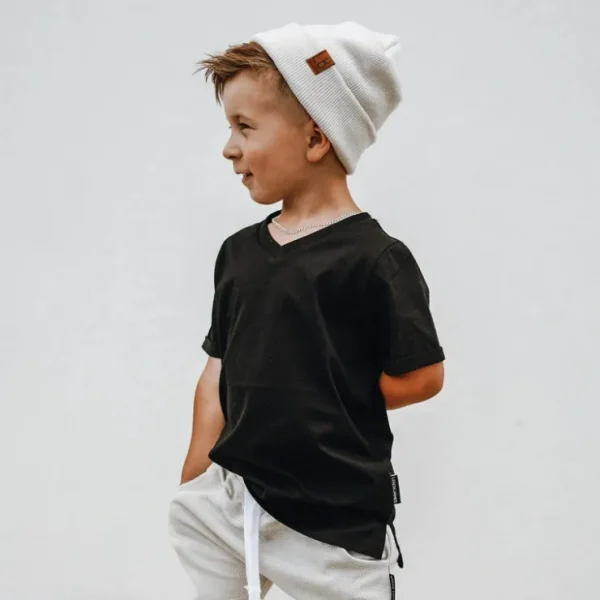 Online V-NECK TEE - BLACK - cutbabycare.com | baby boutique & care hub Shop All
