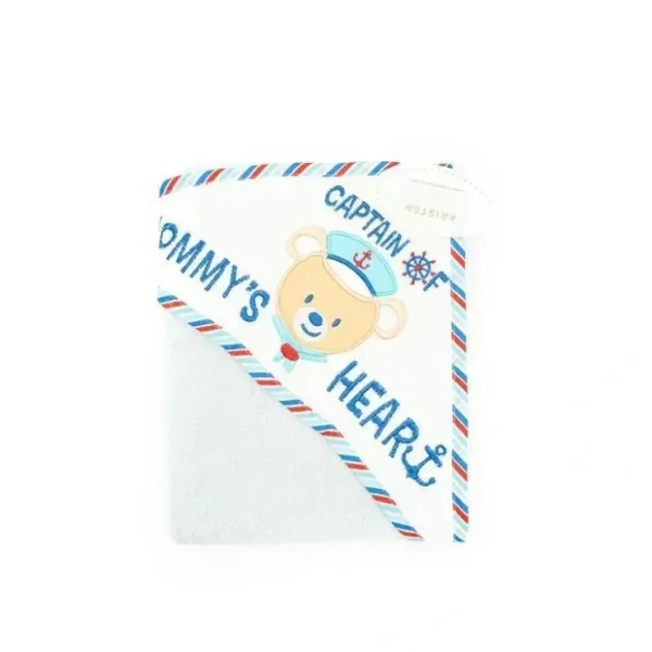 Outlet Vs Affiliates - Captain Of Mommy's Heart Hooded Towel - cutbabycare.com | baby boutique & care hub Shop All
