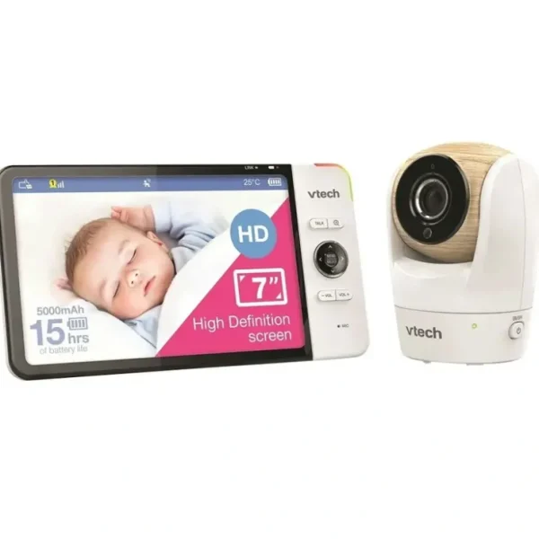 Hot VTech BM7750HD 18cm HD Pan/Tilt Full Colour Baby Monitor Video & Audio Camera - cutbabycare.com | baby boutique & care hub Shop All