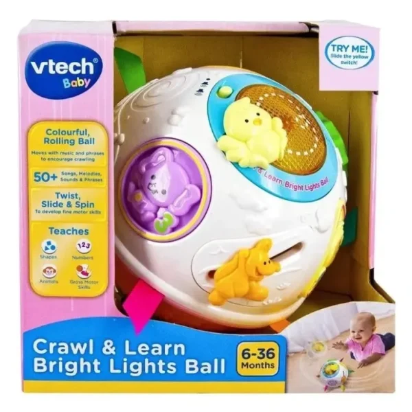 New VTech Crawl & Learn Bright Lights Ball Pink - cutbabycare.com | baby boutique & care hub Shop All