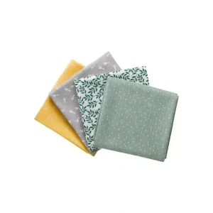 New Vulli - 4Pk Colored Swaddles Set Sophie La Girafe - cutbabycare.com | baby boutique & care hub Stroller