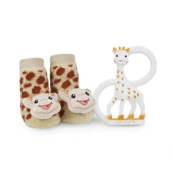 Clearance Vulli - Sophie La Giraffe Waddle Rattle Socks Set - cutbabycare.com | baby boutique & care hub Shop All