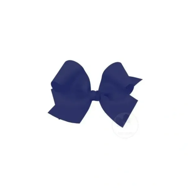 Store Wee King Classic Grosgrain Hair Bow (Knot Wrap), Navy - cutbabycare.com | baby boutique & care hub Shop All