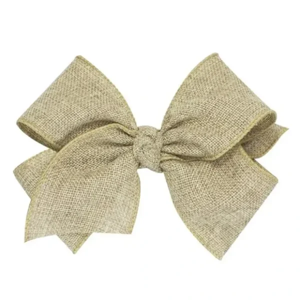 Cheap Wee Ones - King Burlap Basic Bow, Toffee - cutbabycare.com | baby boutique & care hub Shop All