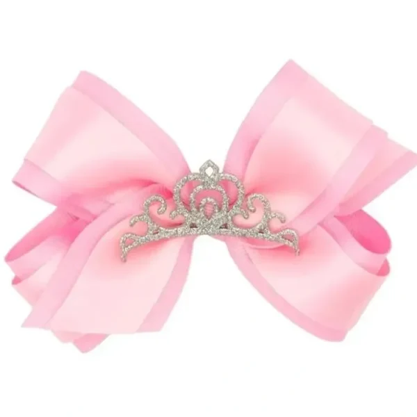 Cheap Wee Ones - Princess Grosgrain Hair Bow with Satin, Light Pink - cutbabycare.com | baby boutique & care hub Shop All