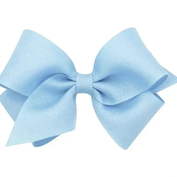 Sale Wee Ones - Small Solid Grosgrain Bow, Ligth Blue - cutbabycare.com | baby boutique & care hub Shop All