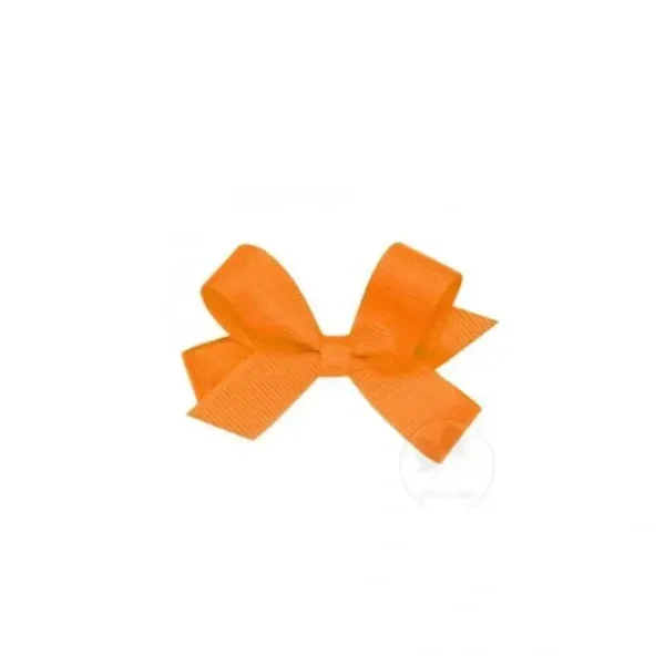 Clearance Wee Ones Basic Tiny Grosgrain Bow - Orange - cutbabycare.com | baby boutique & care hub Shop All
