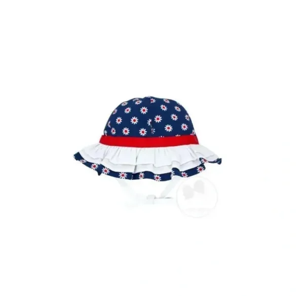 Best Wee Ones Girls Daisy Print Ruffle Sun Hat - cutbabycare.com | baby boutique & care hub Shop All