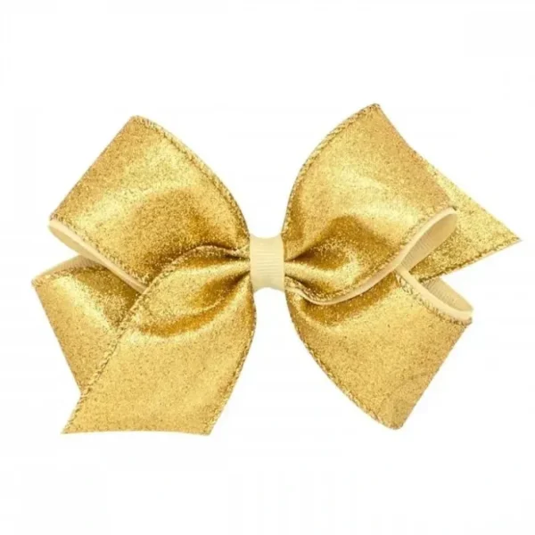 Store Wee Ones King Party Glitter Bow - Gold - cutbabycare.com | baby boutique & care hub Shop All