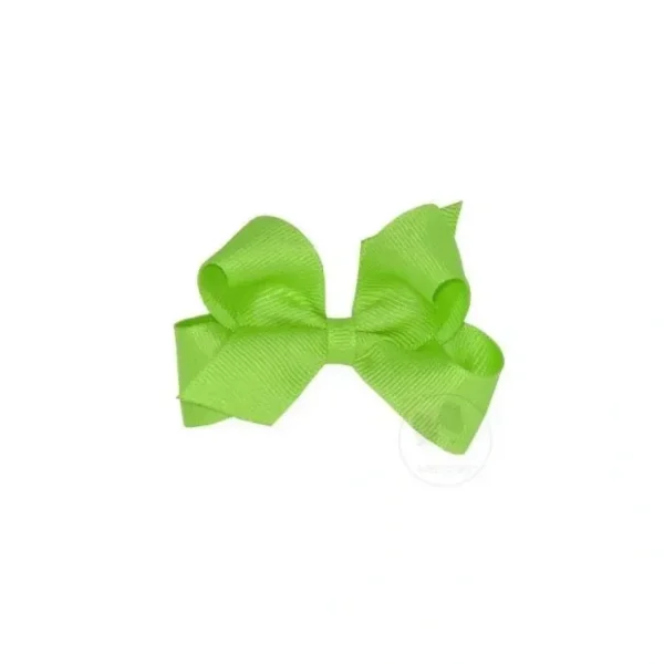 Hot Wee Ones Mini Classic Grosgrain Hair Bow, Size 3.25 X 2 (7/8 Ribbon), Grasshopper - cutbabycare.com | baby boutique & care hub Shop All