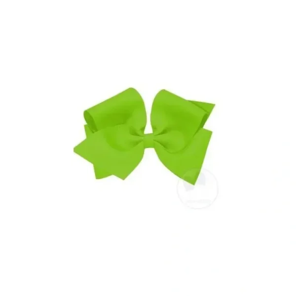 Cheap Wee Ones Mini King Classic Grosgrain Hair Bow, Size 5.25 X 3.5 (2 1/4 Ribbon), Apple Green - cutbabycare.com | baby boutique & care hub Shop All