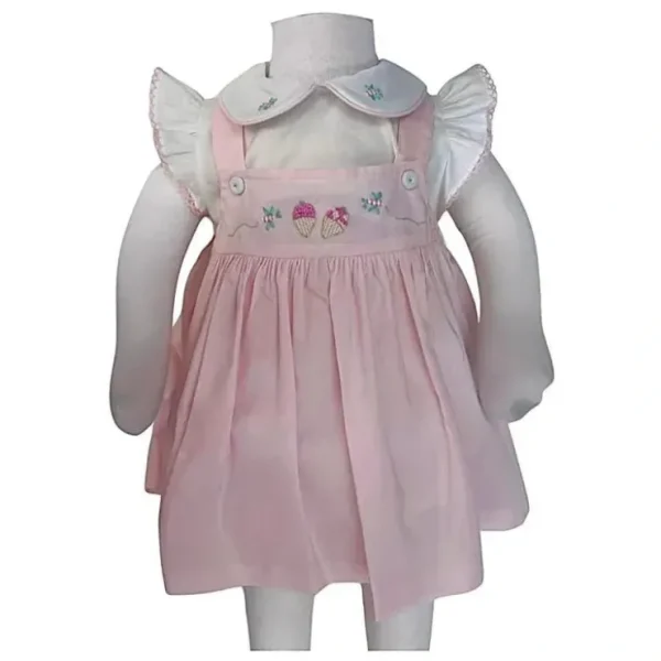 Cheap Will' Beth - Baby Girl Ice Cream Pink Dress, 2 Pcs - cutbabycare.com | baby boutique & care hub Shop All