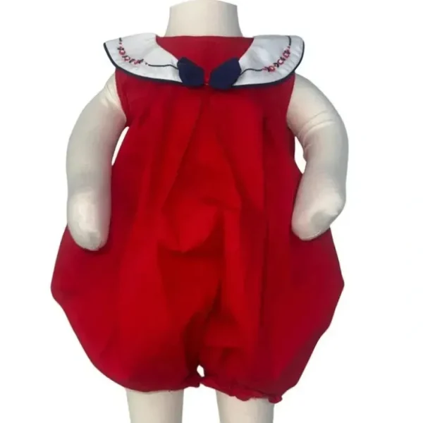 Best Sale Will' Beth - Baby Sailor Bubble Romper, Red - cutbabycare.com | baby boutique & care hub Shop All