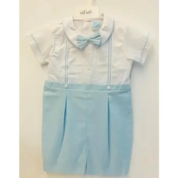 Best Sale Will' Beth - Blue White Boy Romper - cutbabycare.com | baby boutique & care hub Shop All