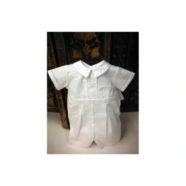 Sale Will' Beth - White Pintuck Romper - cutbabycare.com | baby boutique & care hub Shop All