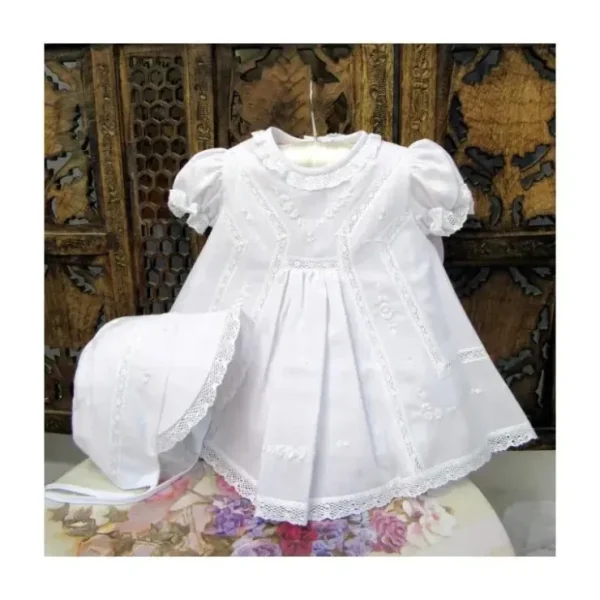 Clearance Will' Beth White Dress With Bonnet - cutbabycare.com | baby boutique & care hub Shop All