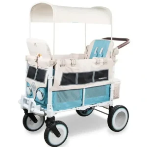 Fashion WonderFold - Volkswagon Special Edition Double Stroller Wagon (2 Seater), Bondi Blue - cutbabycare.com | baby boutique & care hub Car Seats