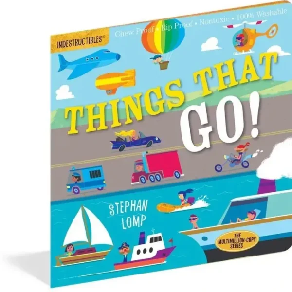 Clearance Workman Publishing Indestructibles Things That Go Book - cutbabycare.com | baby boutique & care hub Shop All