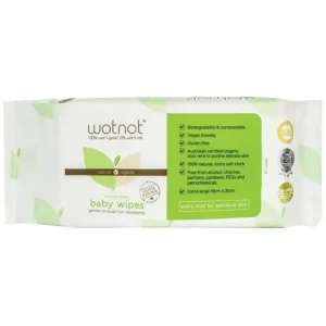 New Wotnot Biodegradable New Born Wipes 70 Pack - cutbabycare.com | baby boutique & care hub Health Safety