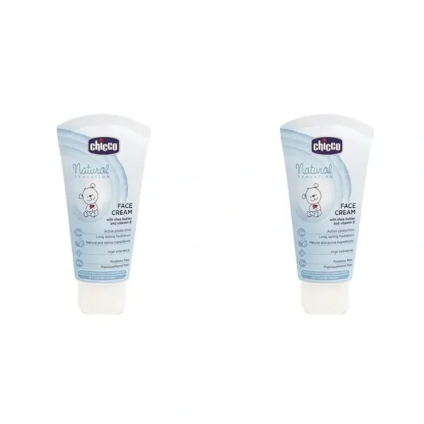 2x Chicco Nursing Baby Natural Sensation 50ml Face Cream For Dry/Sensitive Skin - cutbabycare.com | baby boutique & care hub