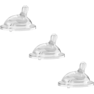 3x Chicco Nursing NaturalFeeling Reg Flow Silicone Teat Baby/Toddler Feeding 0m+ - cutbabycare.com | baby boutique & care hub