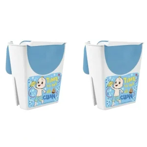 2x CoComelon Plastic Shampoo Rinser Kids/Child Shower Bathing Cup w/ Handle Blue - cutbabycare.com | baby boutique & care hub