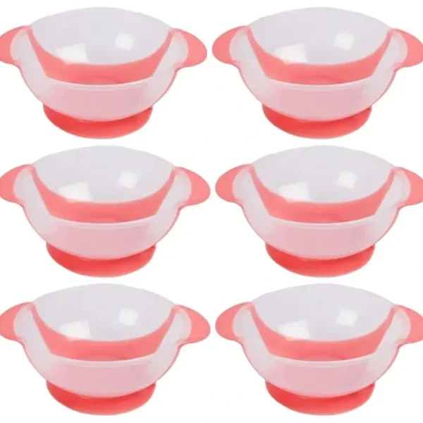 6x Cuddle Bug Baby/Toddler Feeding Suction Training Bowl Set 13x9cm Blue/Pink - cutbabycare.com | baby boutique & care hub