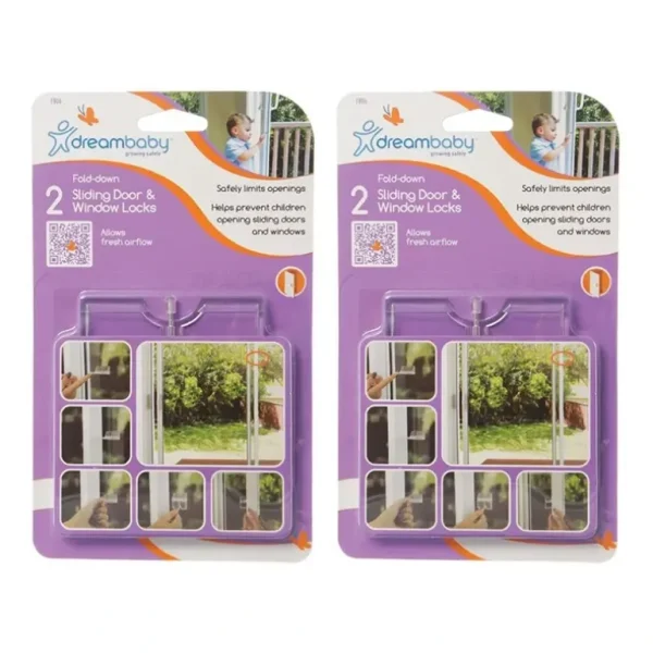 4x dreambaby Baby Protection Breezz-Latch Sliding Door/Window Lock/Latch - cutbabycare.com | baby boutique & care hub