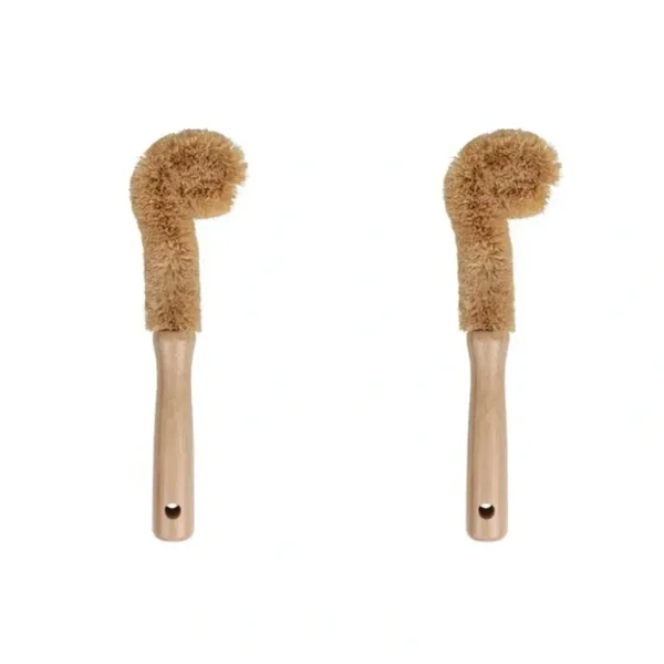 2x Eco Basics 23cm Plastic Free Bottle/Jars Brush Residue/Grim Remover Cleaner - cutbabycare.com | baby boutique & care hub