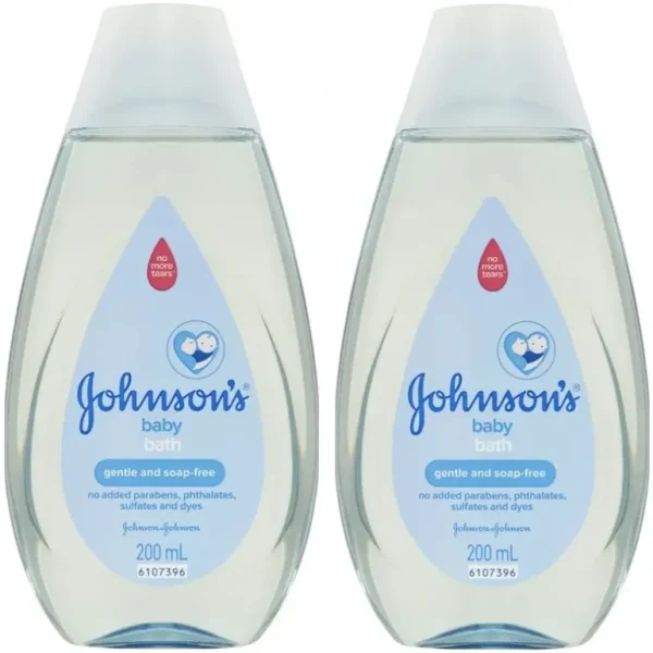 6x Johnson's Baby/Children's Gentle Cleansing Bath Soap Free Liquid Bottle 200ml - cutbabycare.com | baby boutique & care hub