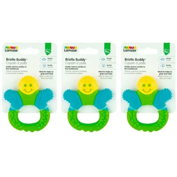 3x Lamaze Bristle Buddies Kids/Toddler/Baby Gum/Bite Chewing Toy 0m+ Assort 9cm - cutbabycare.com | baby boutique & care hub