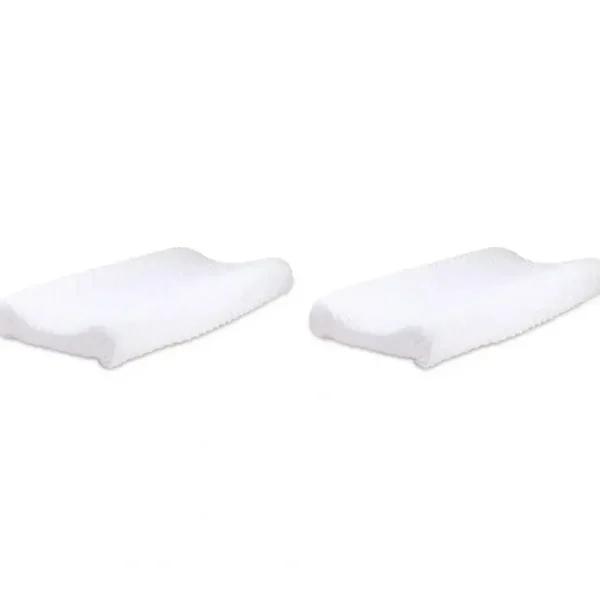 2x Little Haven Infant Polyester Change Pad Cover Sleeve Dot Velour 81cm White - cutbabycare.com | baby boutique & care hub