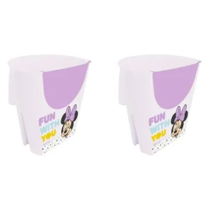 2x Minnie Mouse Plastic Shampoo Rinser Kids Shower Bathing Cup w/ Handle Purple - cutbabycare.com | baby boutique & care hub