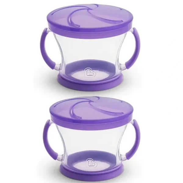 2x Munchkin Baby/Toddler Food Snack Catcher Dispenser 12m+ 13cm BPA Free Assort - cutbabycare.com | baby boutique & care hub