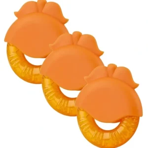 3x Nuby CoolBite Baby Fruit Design Mouth/Gum Teether w/ Sleeve 3m+ Assorted - cutbabycare.com | baby boutique & care hub