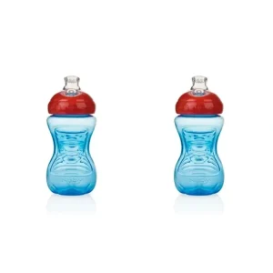 2x Nuby Super Spout Grip No Spill Drinking Cup w/ PP Cover 300ml 6m+ Assorted - cutbabycare.com | baby boutique & care hub