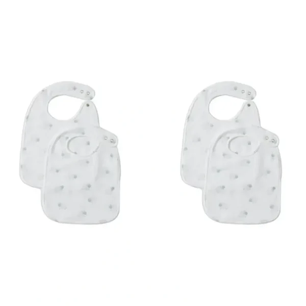 2x 2pc Jiggle & Giggle In the Meadow Muslin Bib Set Baby/Infant Drooling/Feeding - cutbabycare.com | baby boutique & care hub